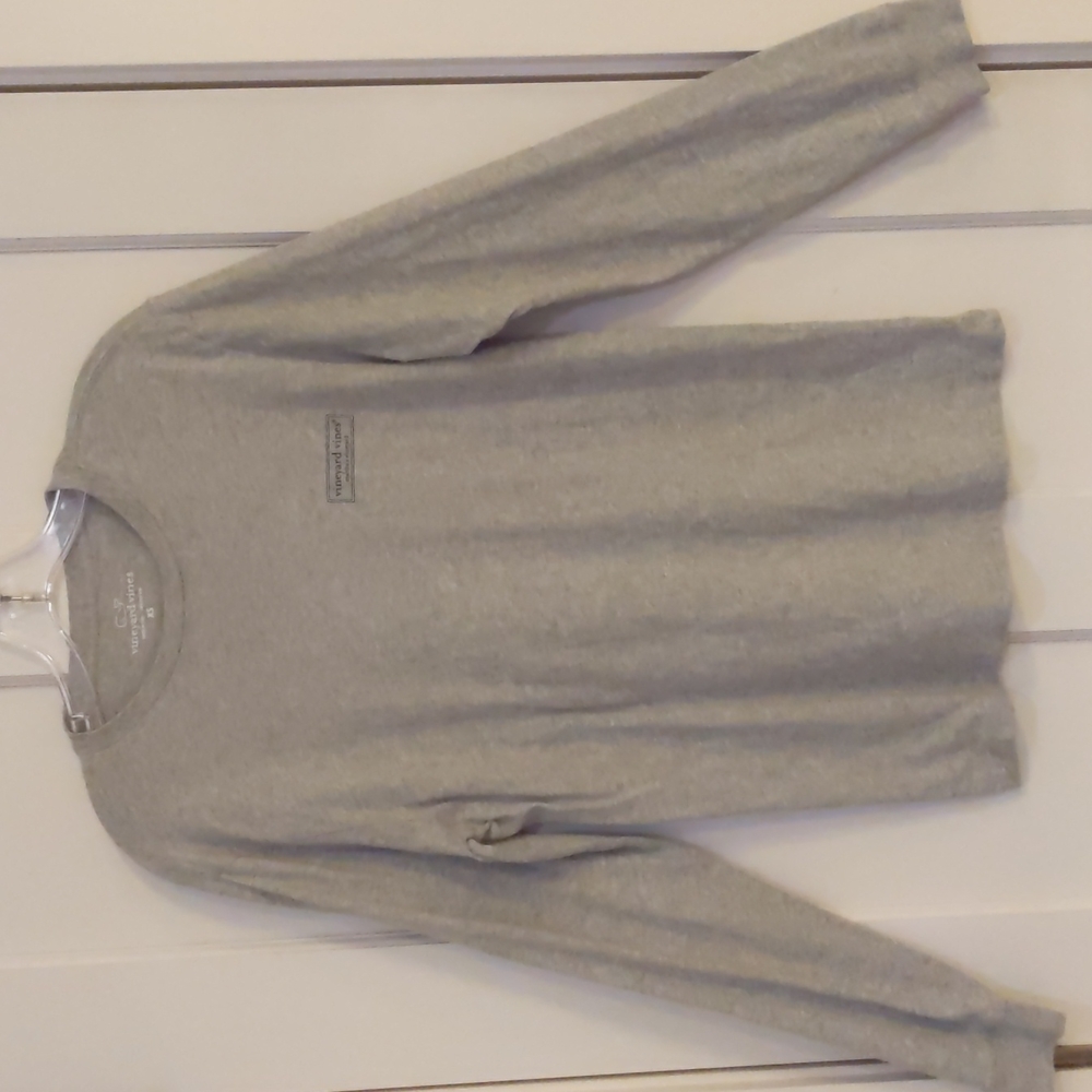 Men's XS Vineyard Vines LS Logo Box Tee